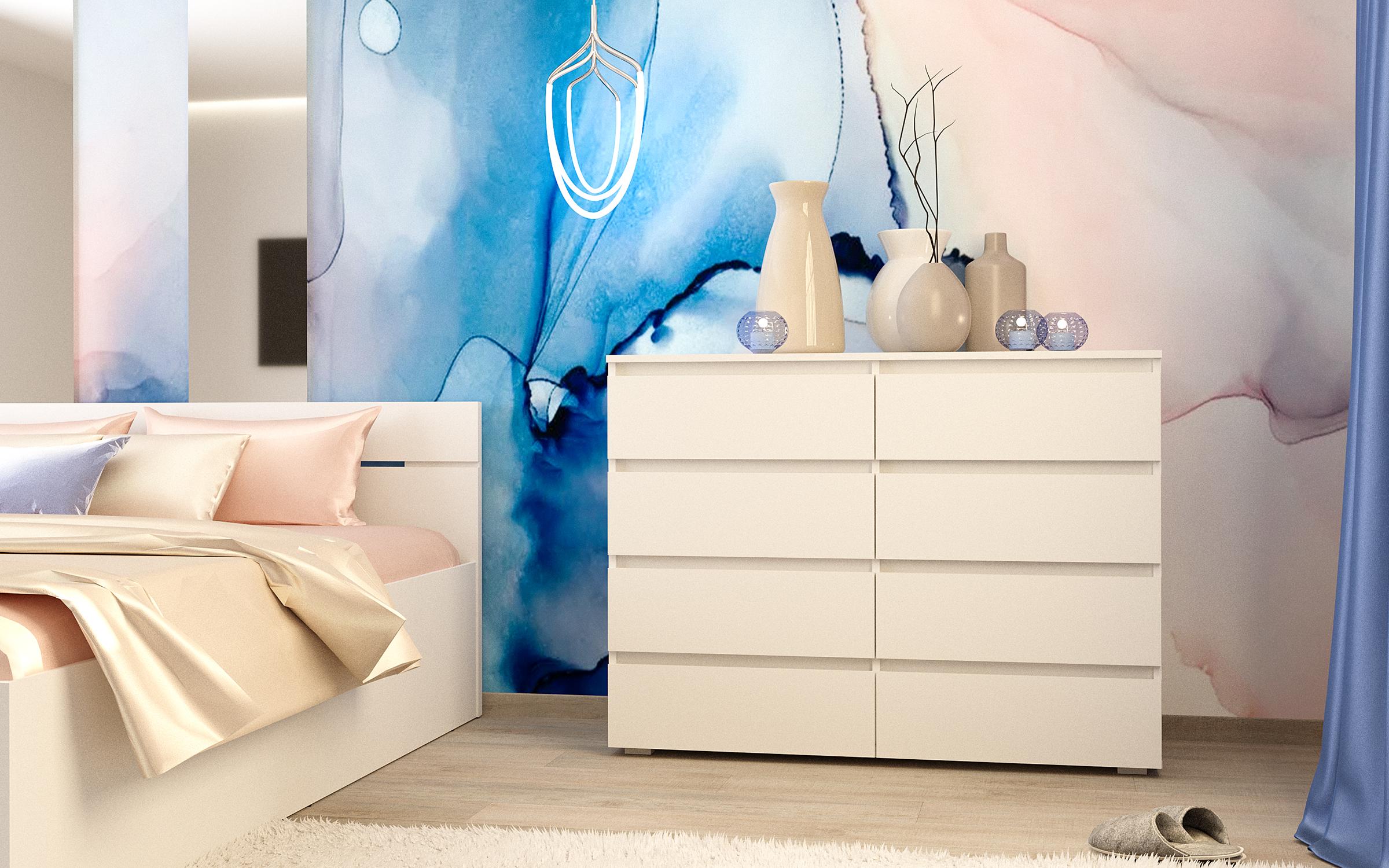 Συρταριέρα Alek D, λευκό  1